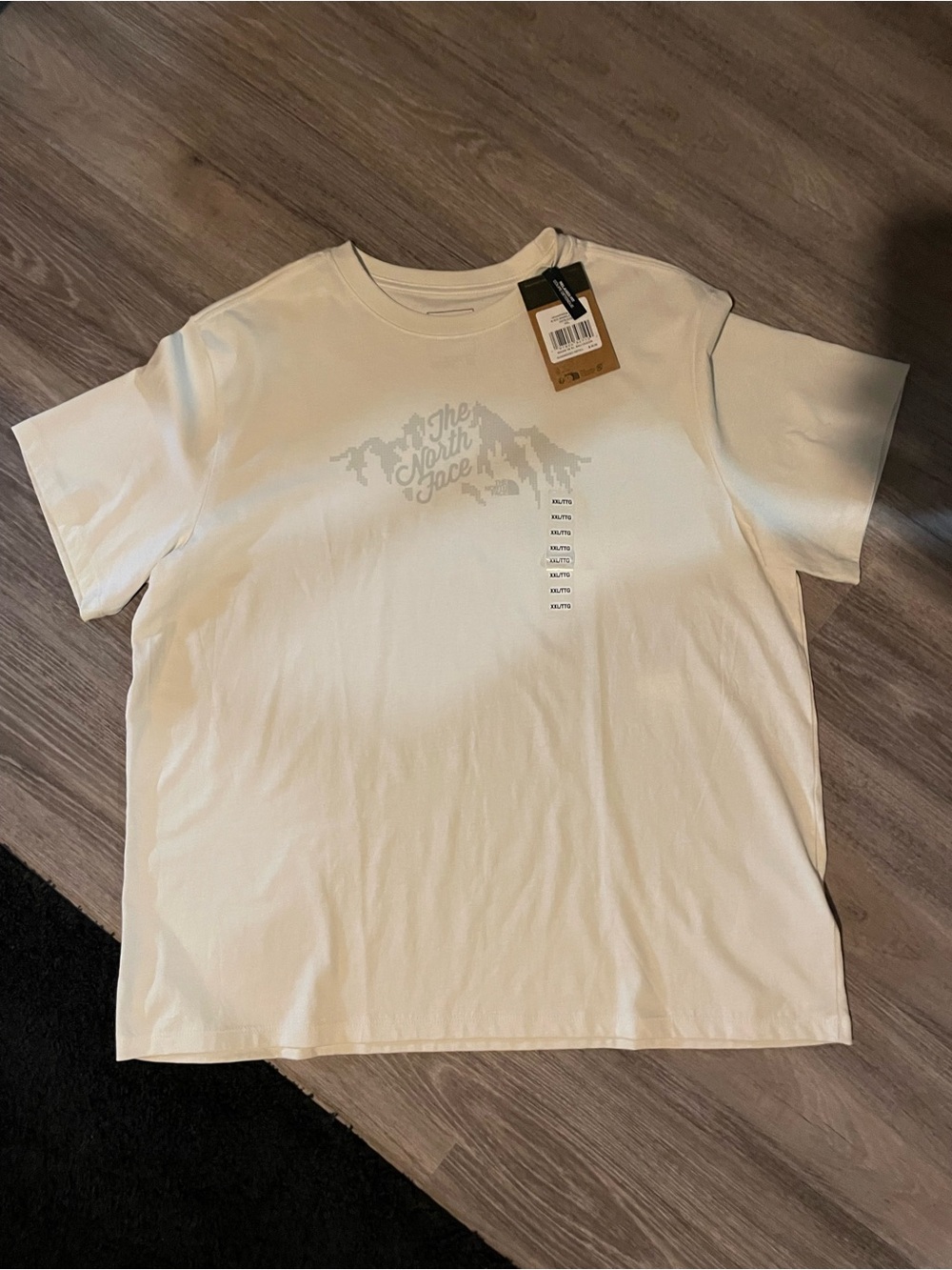 The North Face Men's Cream Short Sleeve Logo Tee